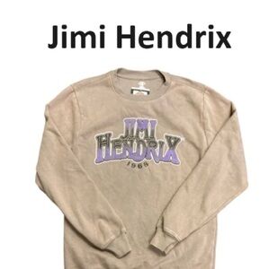 Men’s Jimi Hendrix size, large sweatshirt, gray color, and purple New with Tag